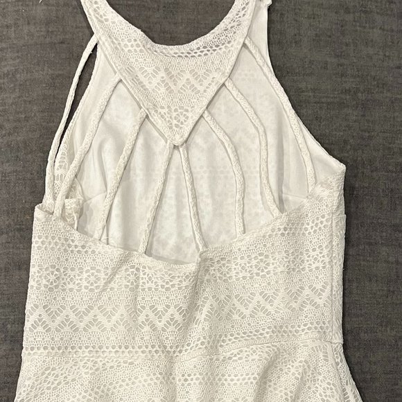 White Lace Dress - Picture 3 of 4